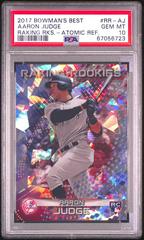 Aaron Judge [Atomic Refractor] #RR-AJ Baseball Cards 2017 Bowman's Best Raking Rookies Prices
