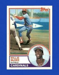 Willie McGee #49 Baseball Cards 1983 Topps Prices