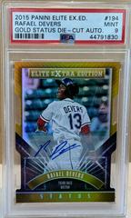 Rafael Devers [Die Cut Autograph] #194 Baseball Cards 2015 Panini Elite Extra Edition Prices