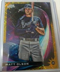 Matt Olson [Gold Interstellar] Baseball Cards 2022 Topps Cosmic Chrome Star Gaze Prices