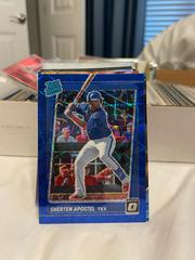 Sherten Apostel [Blue Velocity] #100 Baseball Cards 2021 Panini Donruss Optic Prices