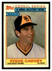 Steve Garvey #18 Baseball Cards 1984 Topps Cereal Series Prices