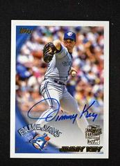 Jimmy Key #10FF-JK Baseball Cards 2022 Topps Archives 2010 Fan Favorites Autographs Prices