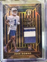 Josh Downs [Sapphire] #NM-21 Football Cards 2023 Panini Gold Standard Newly Minted Memorabilia Prices
