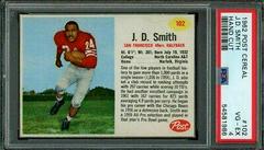 J.D. Smith [Hand Cut] #102 Football Cards 1962 Post Cereal Prices