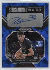 Donovan Clingan [Blue Ice] #SS-DVC Basketball Cards 2023 Panini Prizm Draft Picks Sensational Signatures Prices