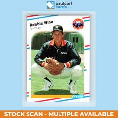 Robbie Wine #459 Baseball Cards 1988 Fleer Prices