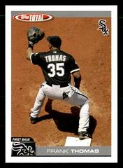 Frank Thomas Baseball Cards 2004 Topps Total Prices