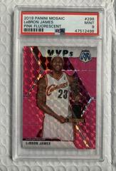 LeBron James [Pink Fluorescent] #298 Basketball Cards 2019 Panini Mosaic Prices