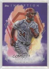 Bryce Harper [Purple] #16 Baseball Cards 2019 Topps Inception Prices