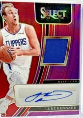 Luke Kennard [Purple Prizm] #AM-LKN Basketball Cards 2021 Panini Select Autograph Memorabilia Prices