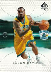 Baron Davis #55 Basketball Cards 2004 SP Authentic Prices
