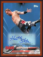 Heath Slater [Blue Autograph] Wrestling Cards 2018 Topps WWE Prices