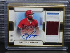 Bryce Harper #FAC-BP Baseball Cards 2023 Topps Definitive Framed Autograph Patch Collection Prices