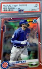 Kris Bryant [Red Refractor] #93 Baseball Cards 2021 Bowman Chrome Prices