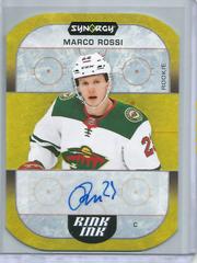 Marco Rossi Hockey Cards 2022 Upper Deck Synergy Rink Ink Rookie Autographs Prices
