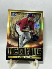Rafael Devers [Orange] Baseball Cards 2023 Bowman Chrome Iconic Prices