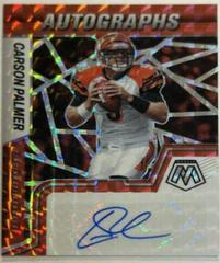 Carson Palmer [Red] Football Cards 2022 Panini Mosaic Autographs Prices