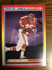 Christian Okoye Football Cards 1990 Panini Score Prices