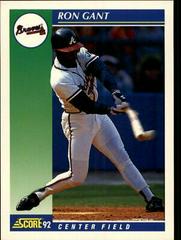 Ron Gant #25 Baseball Cards 1992 Score Prices