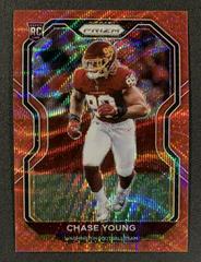 Chase Young [Red Wave Prizm] Football Cards 2020 Panini Prizm Prices