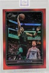 Jayson Tatum [Red] #1 Basketball Cards 2021 Panini One and One Prices