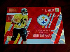 T.J. Watt [Red] #255 Football Cards 2017 Panini Unparalleled Prices