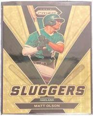 Matt Olson [Gold Prizm] #SL-6 Baseball Cards 2022 Panini Prizm Sluggers Prices