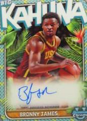 Bronny James #BKA-BJ Basketball Cards 2023 Bowman Chrome University The Big Kahuna Autographs Prices