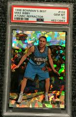 Mike Bibby [Atomic Refractor] #102 Basketball Cards 1998 Bowman's Best Prices