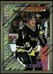 Mario Lemieux [Refractor w/ Coating] #190 Hockey Cards 1995 Finest Prices