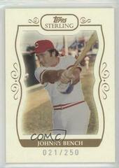 Johnny Bench #14 Baseball Cards 2008 Topps Sterling Prices