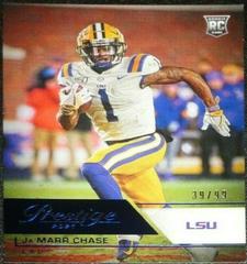 Ja'Marr Chase [Blue] Football Cards 2021 Panini Chronicles Draft Picks Prices