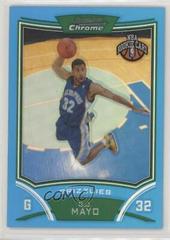 O.J. Mayo [Blue Refractor] #113 Basketball Cards 2008 Bowman Chrome Prices