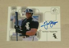 Frank Thomas Baseball Cards 1999 SP Signature Autographs Prices