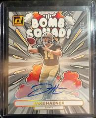 Jake Haener [Autograph] #BS-3 Football Cards 2023 Panini Donruss Bomb Squad Prices