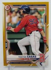 Triston Casas [Gold] #BP-84 Baseball Cards 2021 Bowman Paper Prospects Prices