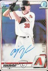 AJ Vukovich [Black Refractor] Baseball Cards 2020 Bowman Draft Picks Chrome Autographs Prices