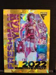 Jalen Williams [Gold Cracked Ice] #13 Basketball Cards 2022 Panini Flux Freshman Year Prices