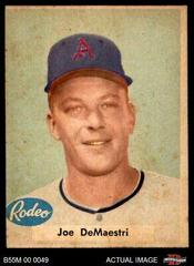 Joe DeMaestri [Light Green Background] Baseball Cards 1955 Rodeo Meats Athletics Prices