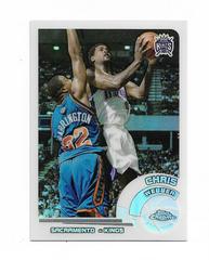 Chris Webber [White Refractor] Basketball Cards 2002 Topps Chrome Prices