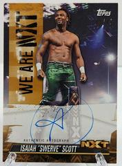 Isaiah 'Swerve' Scott [Gold] #A-SW Wrestling Cards 2021 Topps WWE We Are NXT Autographs Prices