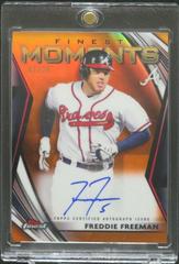 Freddie Freeman Baseball Cards 2021 Topps Finest Moments Autographs Prices