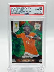 Didier Drogba [Green Crystal Prizm] Soccer Cards 2014 Panini Prizm World Cup Prices
