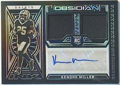 Kendre Miller #8 Football Cards 2023 Panini Obsidian Rookie Jersey Ink Prices