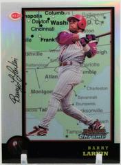 Barry Larkin [Refractor] #63 Baseball Cards 1998 Bowman Chrome International Prices