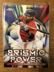 Jose Ramirez [Green Refractor] Baseball Cards 2021 Topps Chrome Prismic Power Prices