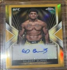 Gilbert Burns [Gold Refractor] #MEA-GBU Ufc Cards 2024 Topps Chrome UFC Main Event Autograph Prices