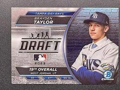 Brayden Taylor Baseball Cards 2023 Bowman Draft Night Prices