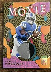 D'Andre Swift [Prime] Football Cards 2022 Panini Donruss Elite Moxie Prices